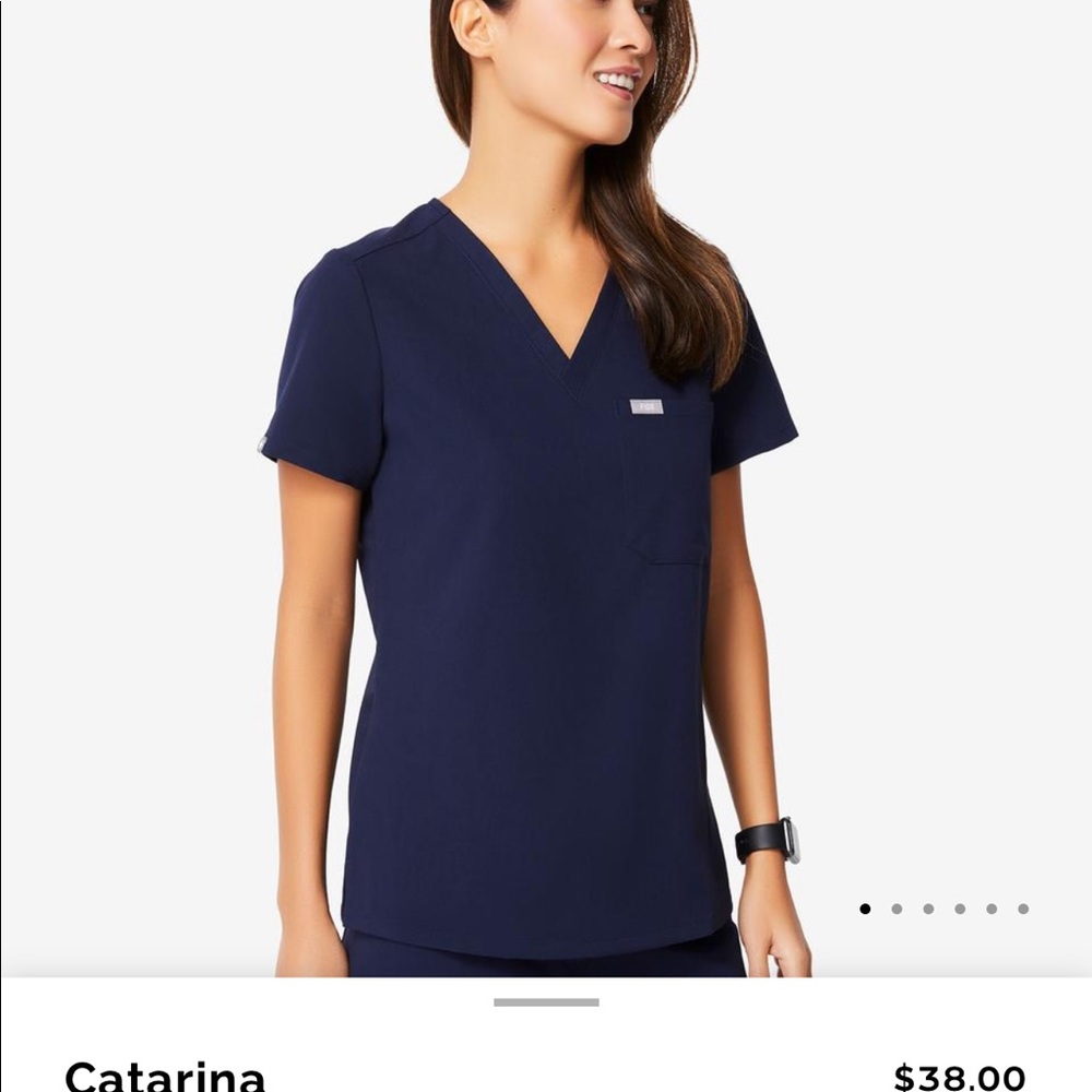 FIGS CATARINA TOP NAVY(FIRM)